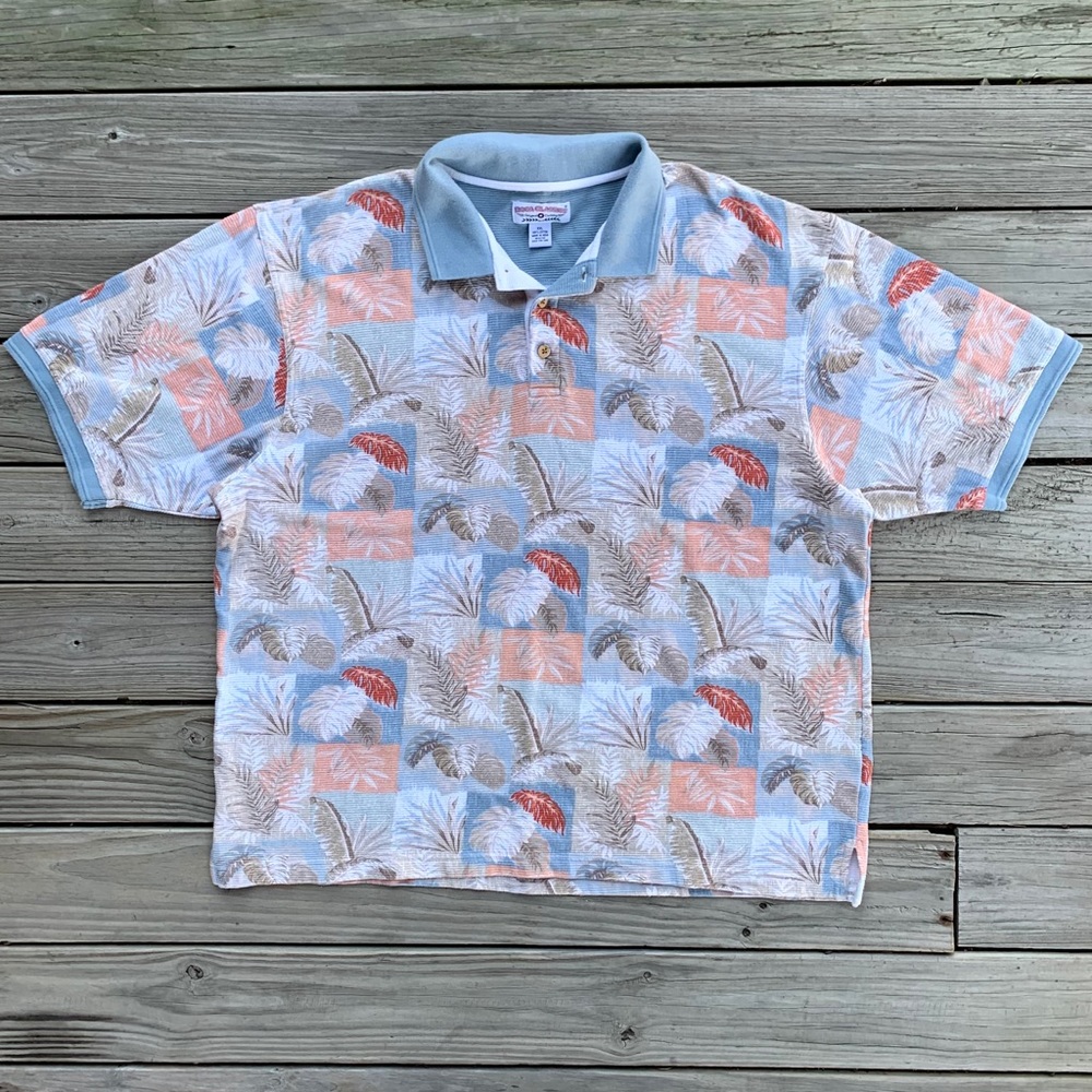 Vintage 90s Y2K Polo Vacation Dress Mens Shirt
